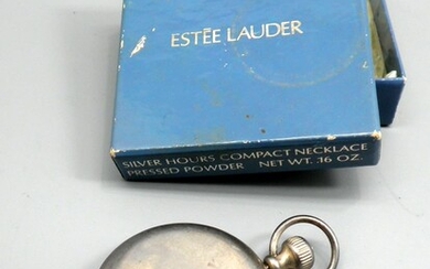 For Vintage Lovers! Pocket Watch Shaped Compact made by Estee Lauder