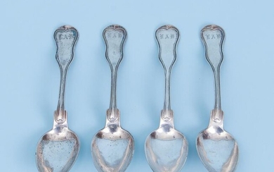 Four 19th Century Austro-Hungarian Silver Spoons