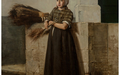 Franz Dauge (1831), The brush seller