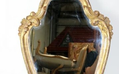 French Louis XV style gold leaf mirror