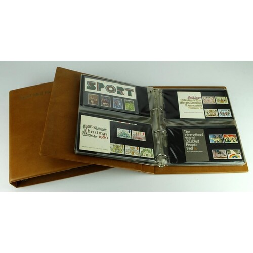 GB - Royal Mail Presentation Pack Albums (x2) with approx 10...