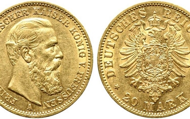 GERMANIA. PRUSSIA. Federico III 20 marchi 1888. Au (7,96 g)....