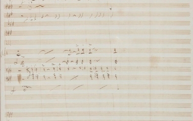 *Gaetano DONIZETTI (1797-1848). Manuscrit musical autographe ; 1...