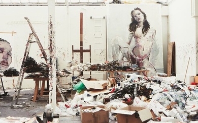 Gautier DEBLONDE (né en 1991) Atelier d'artiste -Philippe Pasqua Photographie, Tirage pigmentaire , numérotée 1/5...