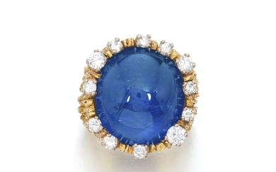 Grima Sapphire and diamond ring, circa 1969