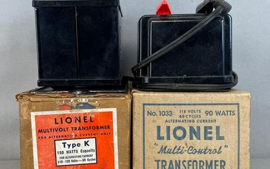 Group of 2 Lionel Transformers