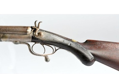 HOLLAND AND HOLLAND. HUNTING RIFLE with juxtaposed barrels...