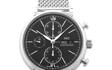 IWC Portofino Chronograph IW391030 - Portofino Chronograph Automatic Black Dial Men's Watch