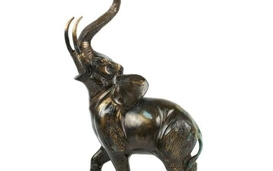 Indian Brass Elephant Sculpture