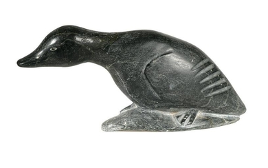 Inuit Eskimo Figural Bird Stone Carving