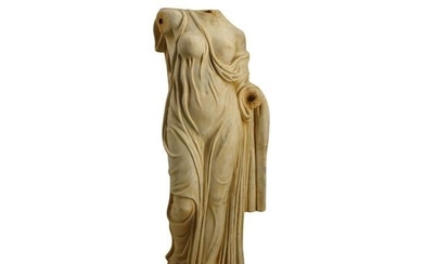 Italian Marble Female Torso After the Antique.