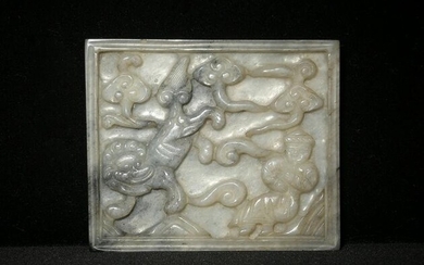 Jade Carved Plaque, Yuan Dynasty