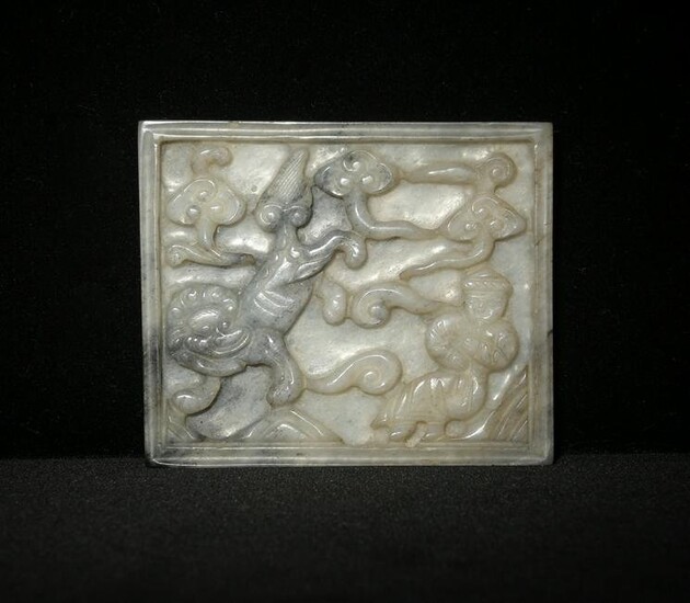 Jade Carved Plaque, Yuan Dynasty