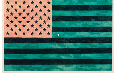 Jasper Johns (b. 1930), Flag (Moratorium) (1969)