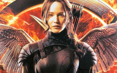 Jennifer Lawrence Signed Autographed 16X20 Photo Hunger Games Katniss