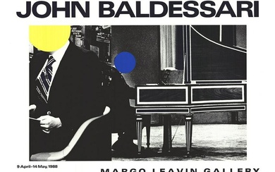 John Baldessari - Margo Leavin Gallery - 1988 Offset Lithograph 27" x 40"