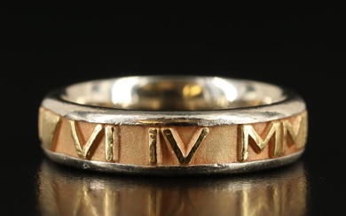 John Christian "Numeros" 14K Band with 18K Yellow Gold