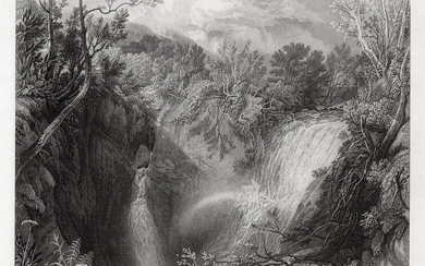Joseph Mallord William Turner Weathercote Cave, Yorkshire 1875 engraving