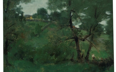 Julian Alden Weir (1852-1919), Farm Scene