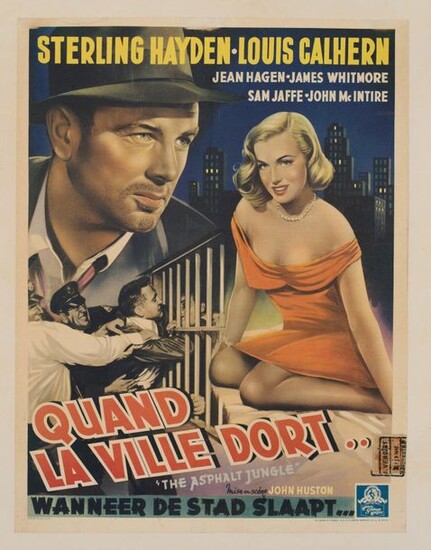 LOT OF 2 BELGIAN POSTERS WITH MARILYN MONROE - WHEN...