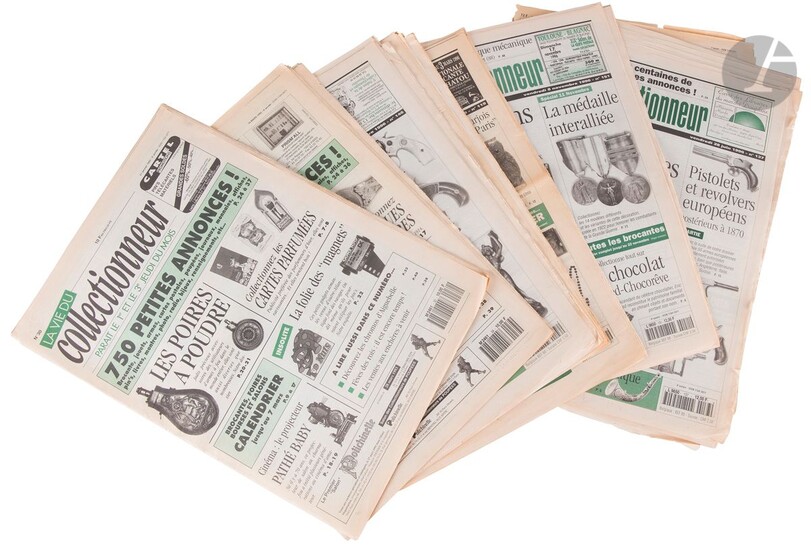 La vie du collectionneur Lot de 8 journaux... - Lot 58 - Ader