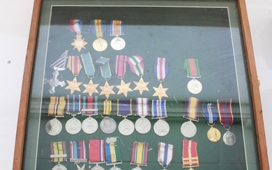 Large collection of Medals from various countries and confli...