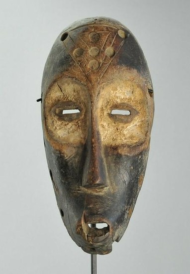 Large idimu LEGA Bwami Cult Wood Mask Congo DRC African