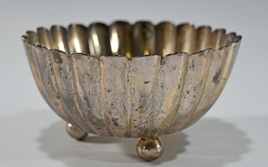 Lobed Sterling Silver Bowl by Tane Ofebres, Mexico