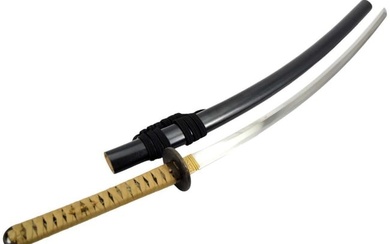 Long Japanese Gendaito katana Sword ~ 29 inch blade ~ signed Yasutoshi