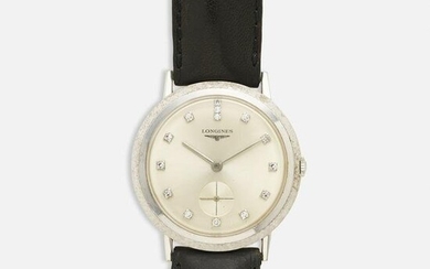 Longines, White gold wristwatch