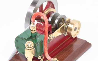 Lot details A well engineered horizontal steam engine, comprising...