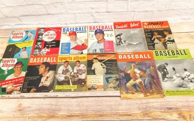Lot of 12 Vintage Baseball Magazines