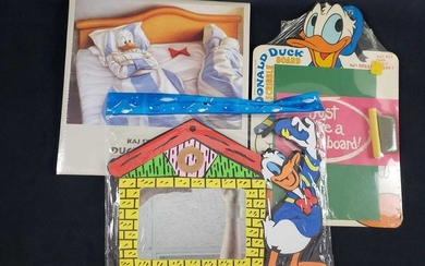 Lot of 3 Vintage Donald Duck Paper Cardboard Foam