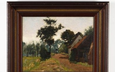 Louis Soonius (Dutch, 1883-1956), Approaching the Village