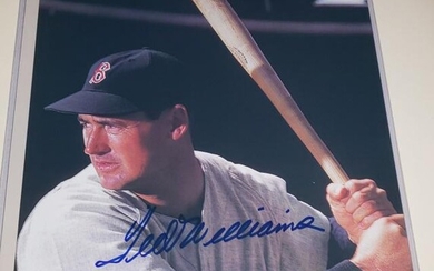 TED WILLIAMS AUTOGRAPHED PHOTO