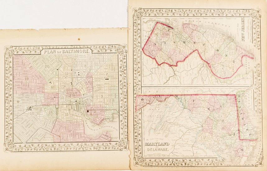 Maps of Maryland & Baltimore #54228