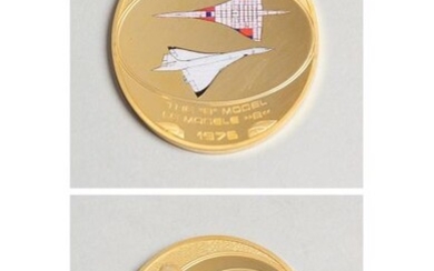 Médaille en vermeil "Concorde" the B Model... - Lot 58 - Paris Enchères - Collin du Bocage