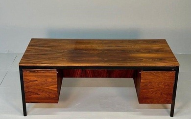Milo Baughman Style, Modern, Large Rosewood Desk