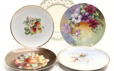 Minton with Other European Porcelain Dinner and Cabinet Plates