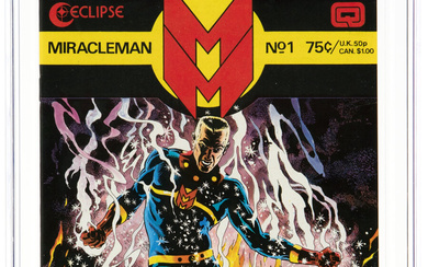 Miracleman #1 (Eclipse, 1985) CGC NM 9.4 White pages....