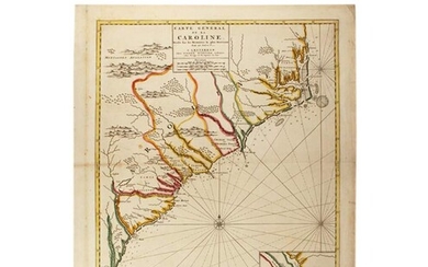 Mortier, Pierre | The first map of the Carolinas to be printed outside of England