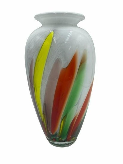 Murano Style Glass Vase