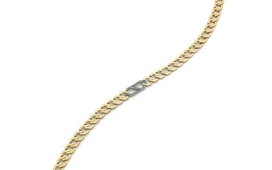 Necklace in 18K two-toned gold (750‰) with