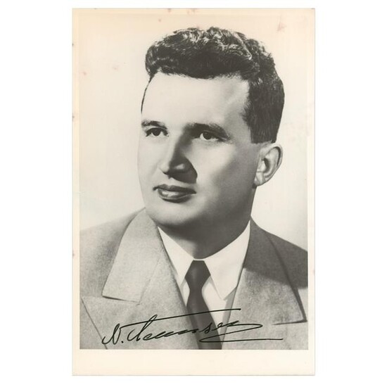 Nicolae Ceausescu Signed Photograph