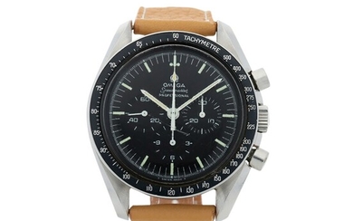 OMEGA | REFERENCE 145.022 SPEEDMASTER 'STRAIGHT WRITING' A STAINLESS STEEL CHRONOGRAPH WRISTWATCH, CIRCA 1969