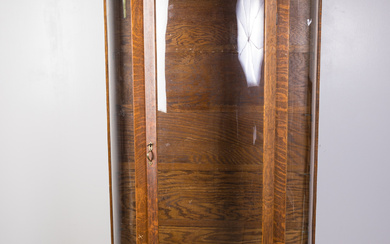 Oak Clawfoot Bowfront Cabinet
