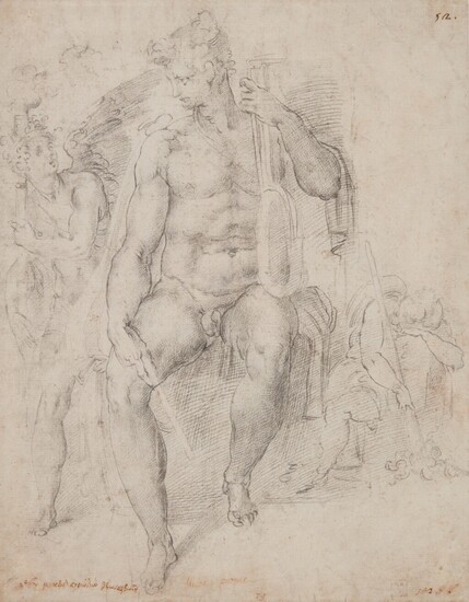 Orpheus between Life and Death , After Michelangelo Buonarroti