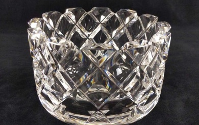 Orrefors Sofiero Bowl Glass Cut Crystal Faceted