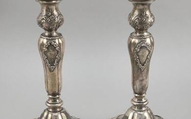 PAIR OF GORHAM WEIGHTED STERLING SILVER CANDLESTICKS