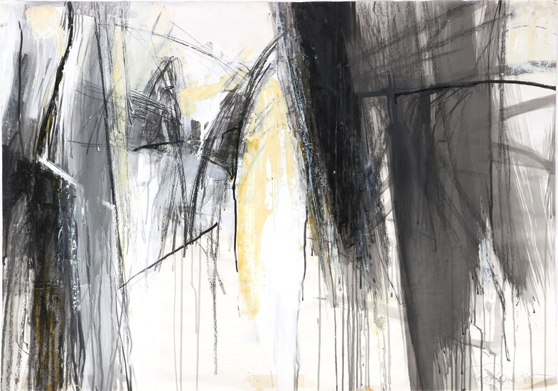 Peggy Postma (1962-), Untitled composition, watercolor dated 1985, 80x110 cm...